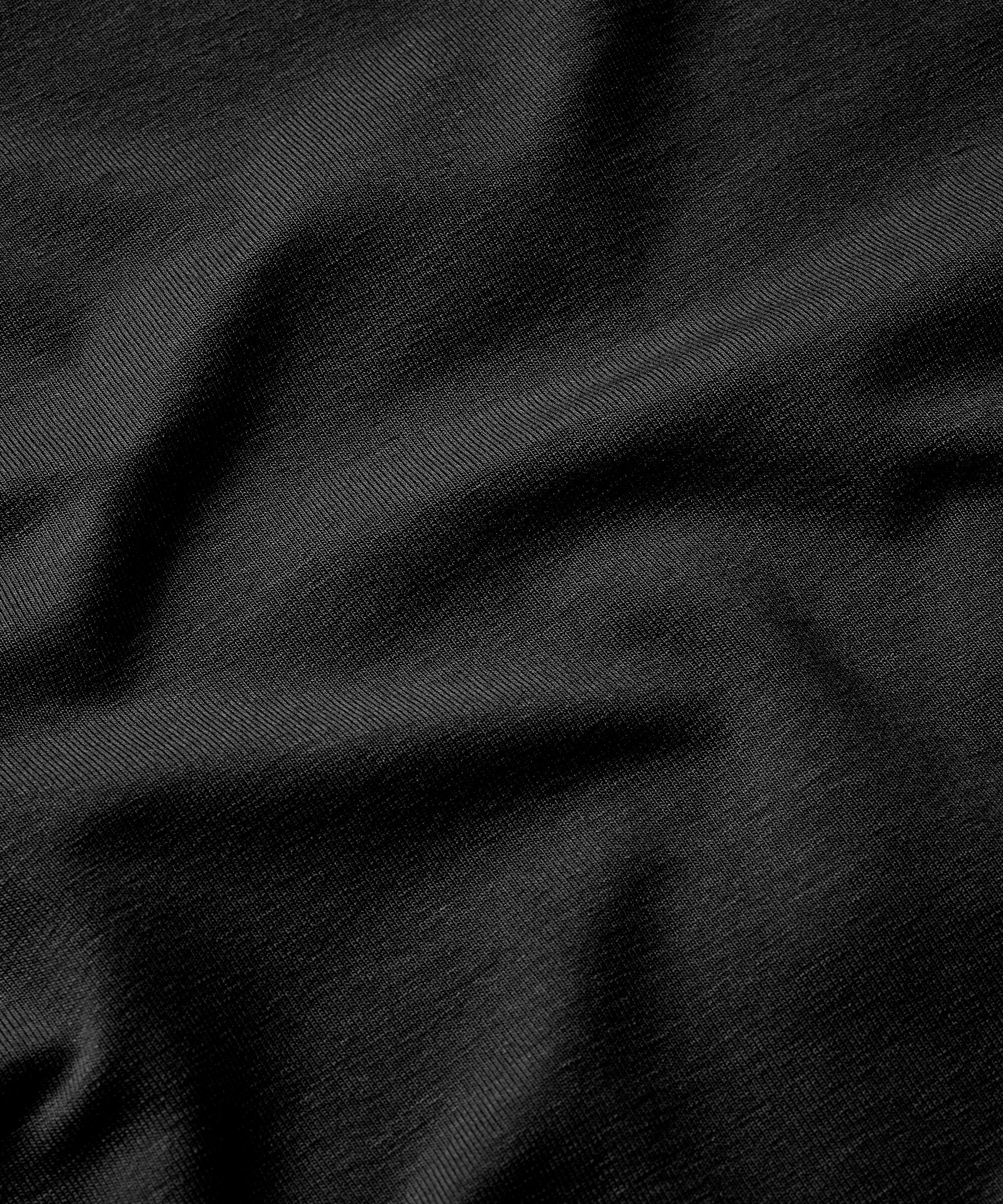 Jersey-Tunika mit langen Ärmeln, Black