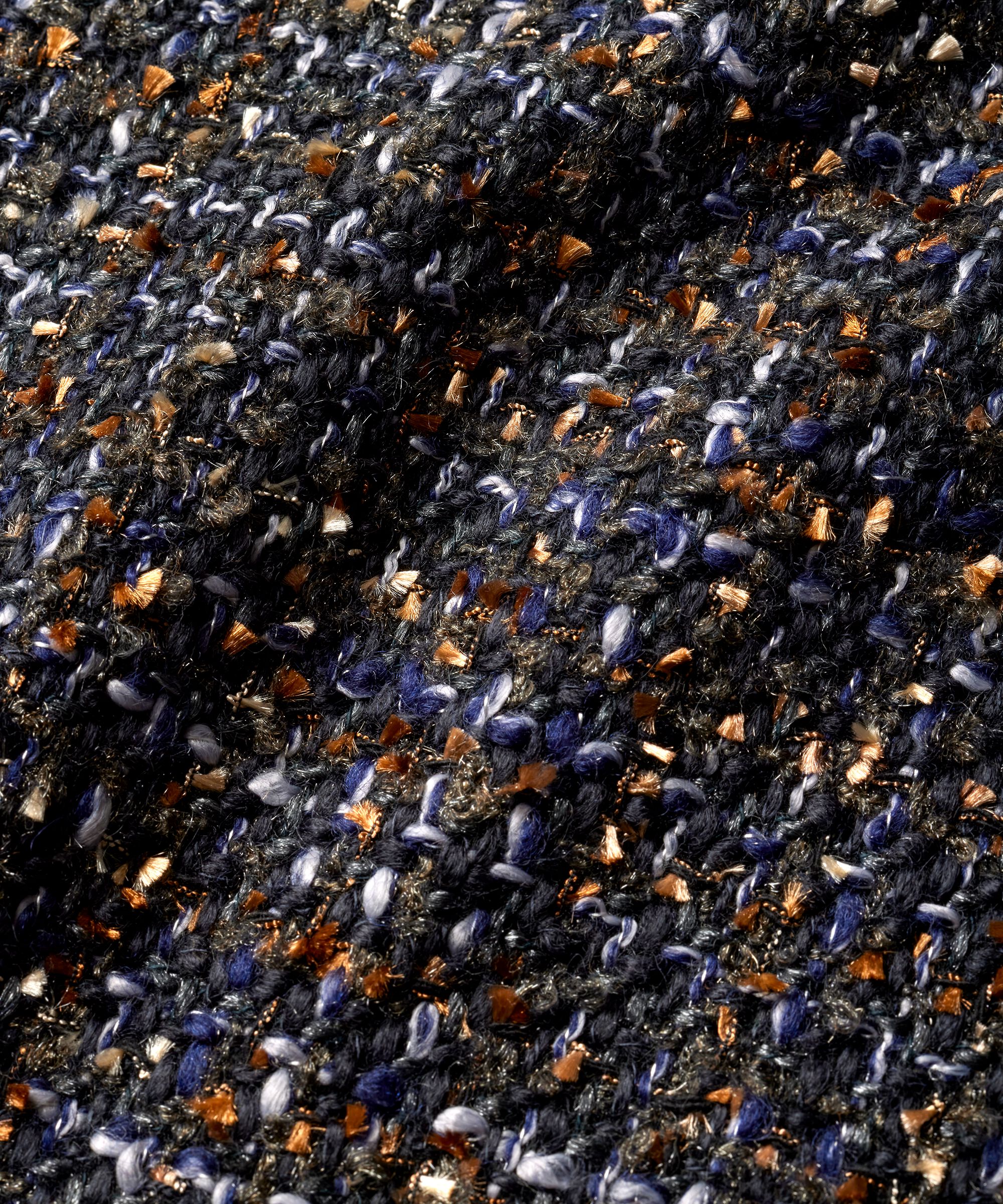 Bouclé-Rock mit elastischem Bund, Black