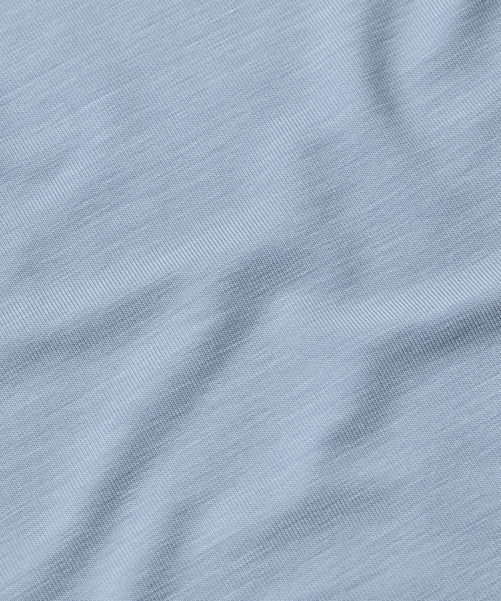 Rollkragenbluse Aus Weichem Jersey, Blue Fog