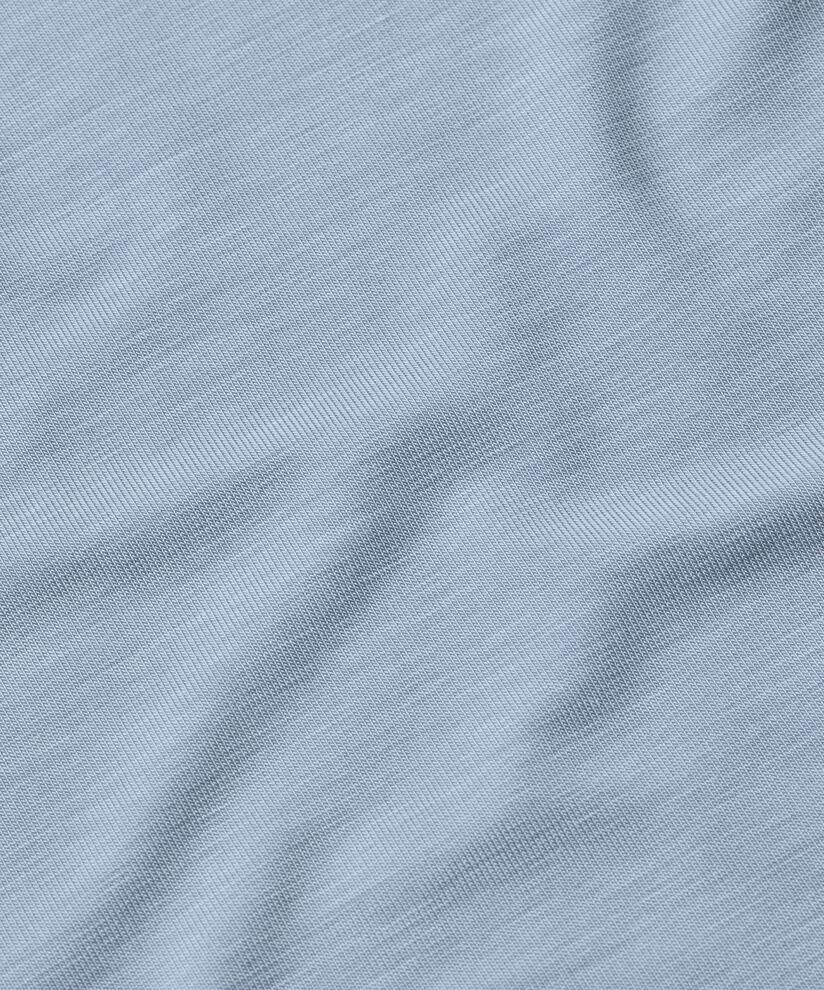 Rollkragenbluse Aus Weichem Jersey, Blue Fog