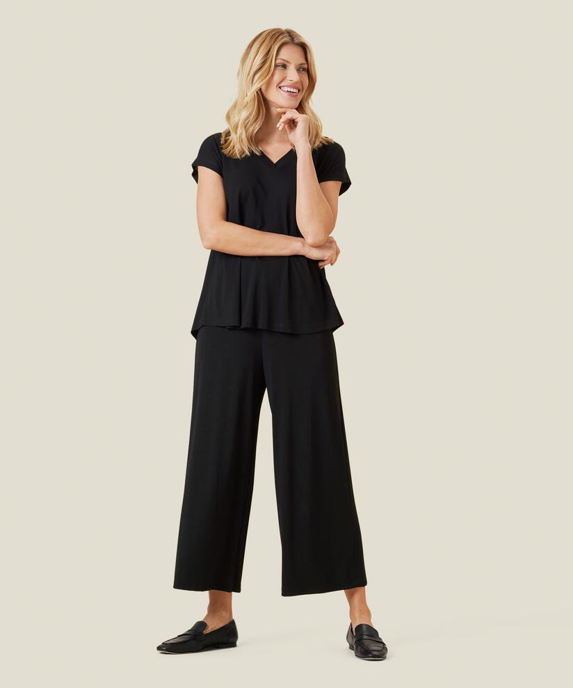Jerseyhose Mit Elastischem Bund, Black