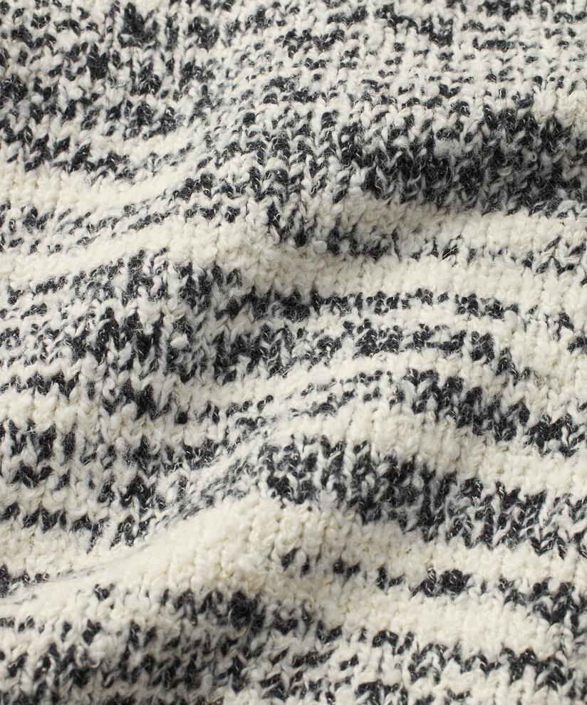 Melange-Cardigan mit kontrastierenden Kanten, Black