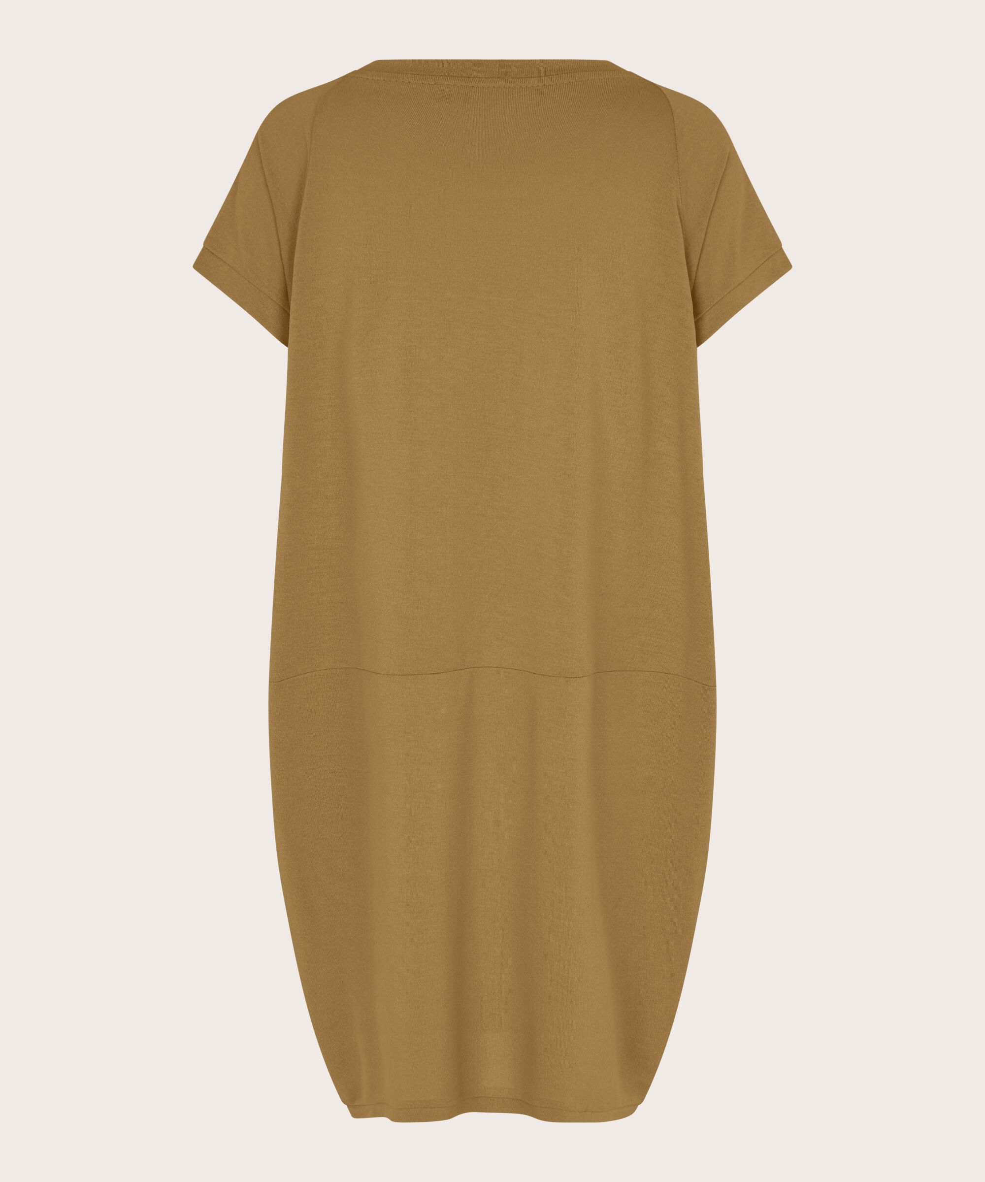 Tunika Mit Rundhalsausschnitt Und Taschen, Dull Gold