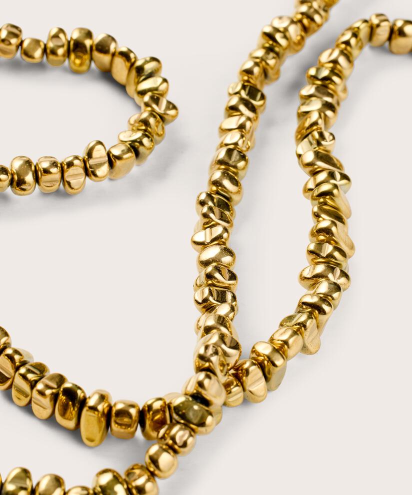 Halskette Mit Kleinen Perlen, Gold