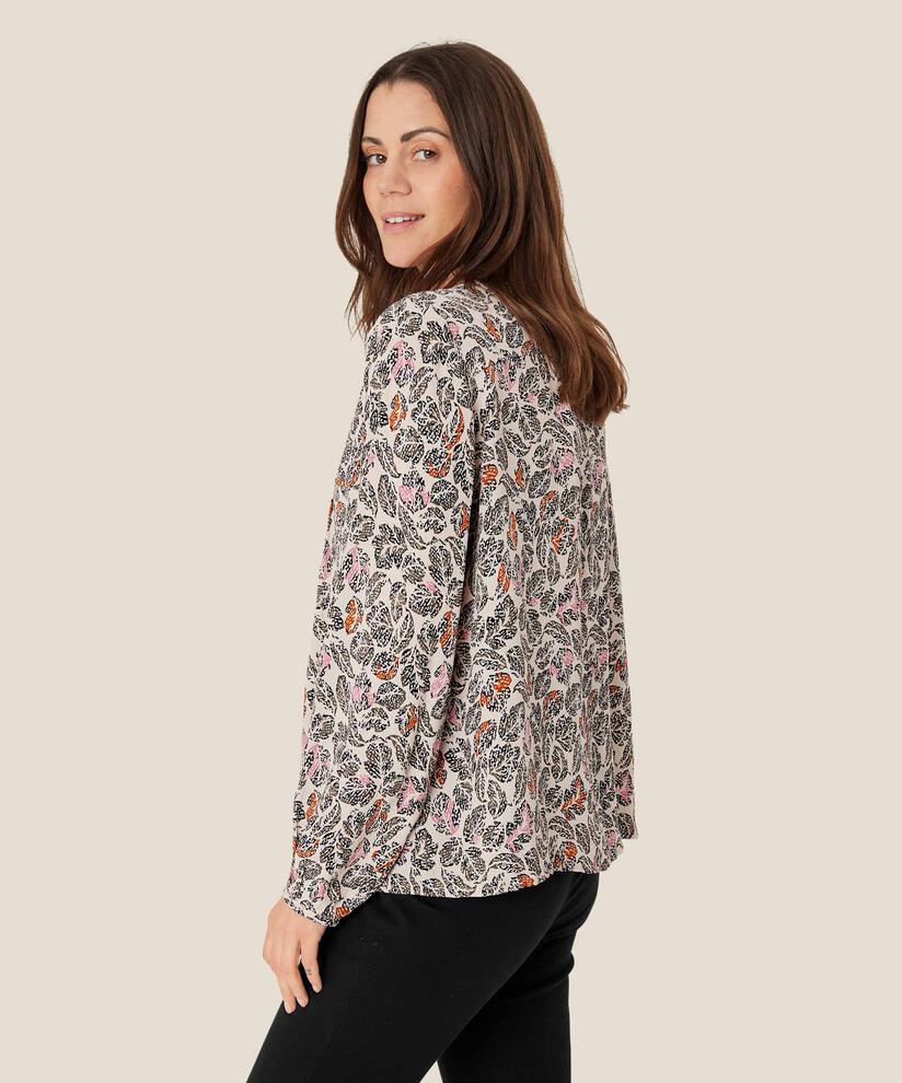Viskosebluse Mit V-ausschnitt Und Wade, Sea Turtle