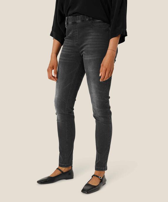 gewaschene Jeans mit Stretch, Black
