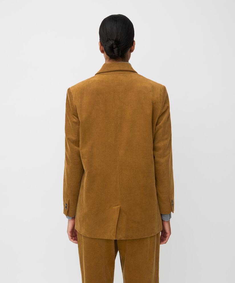 klassischer Blazer aus Babycord, Breen