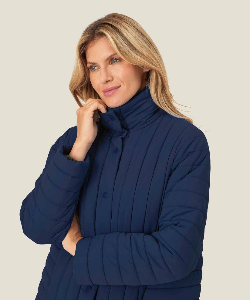 Jacke mit Stehkragen und Eingrifftaschen, Navy Blazer