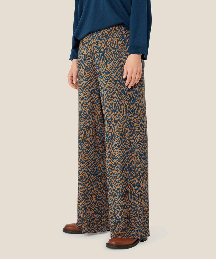 Bedruckte Jerseyhose mit elastischem Bund, Moonlit Ocean