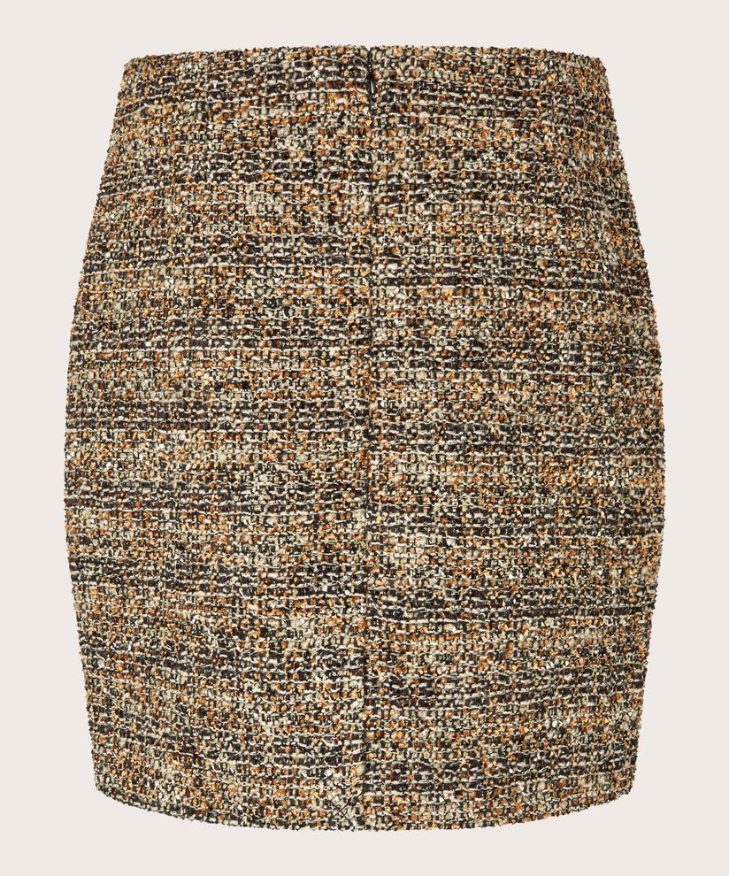 Rock in strukturierter Bouclé-Qualität, Black