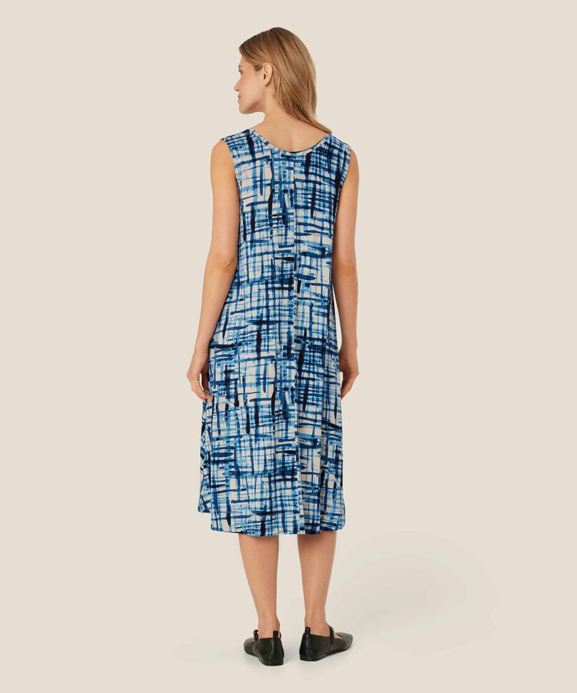 Bedrucktes Jerseykleid mit V-Ausschnitt, Marina