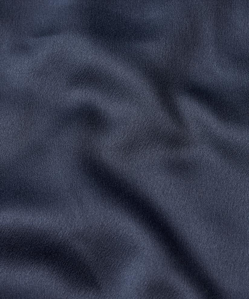 Jerseykleid mit Ballonrock aus glänzender Viskose, Navy Blazer