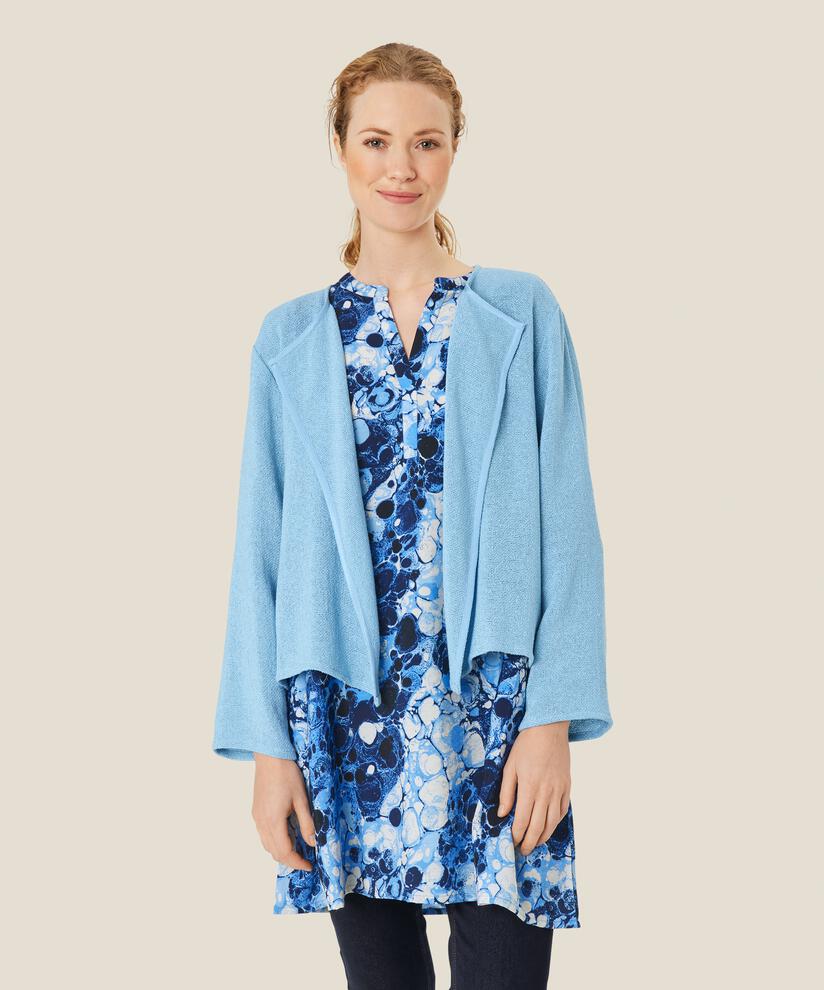 Kurze Jacke Aus Bouclé, Powder Blue