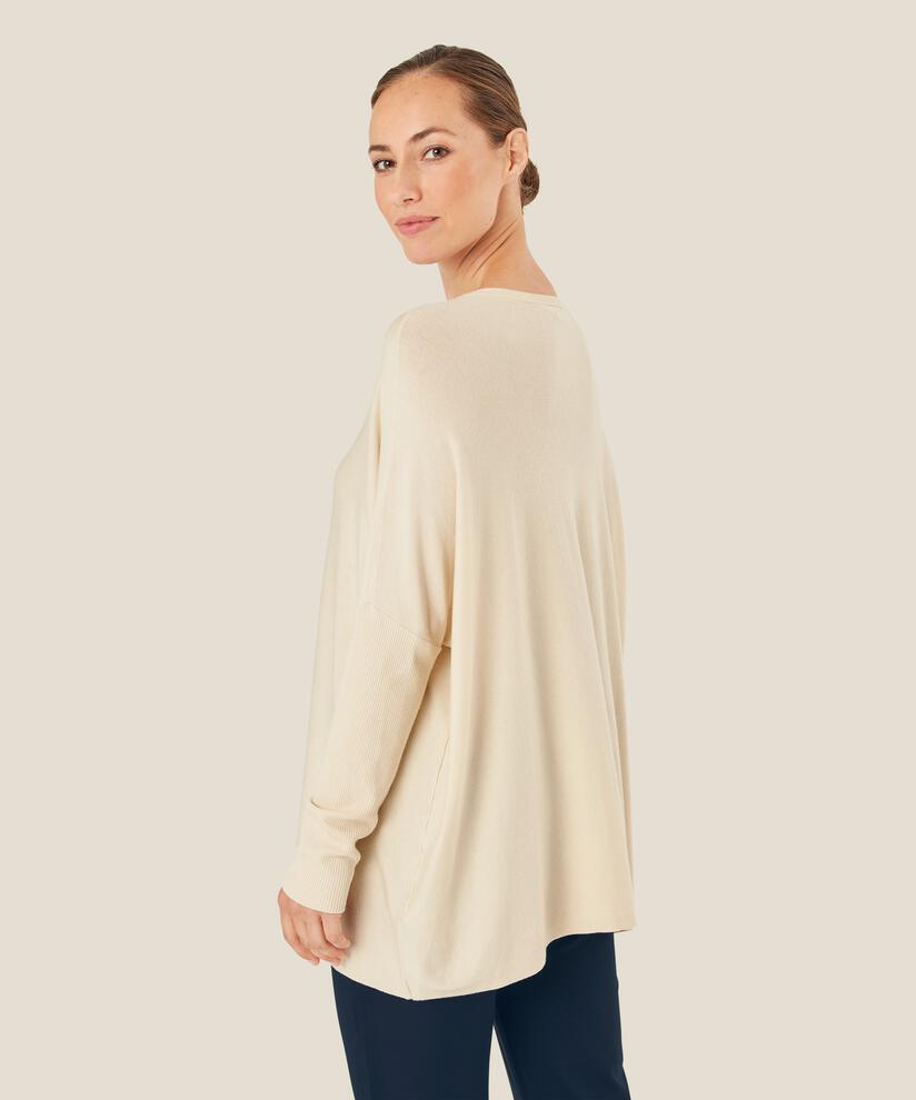 Oversize-pullover Mit Schmalen Ärmeln, Whitecap
