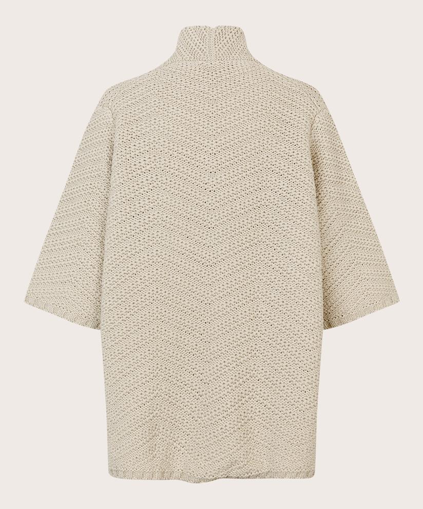 Offener Cardigan aus Baumwollmix, Whitecap