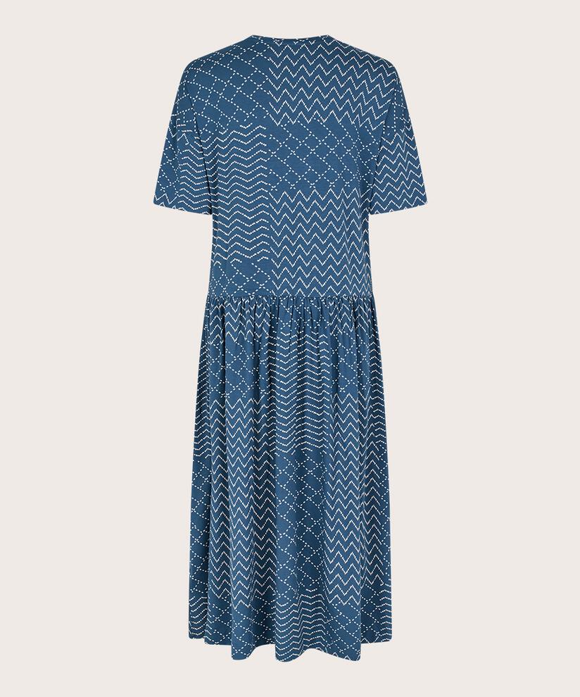 Bedrucktes Jerseykleid mit kurzen Ärmeln, Sargasso Sea