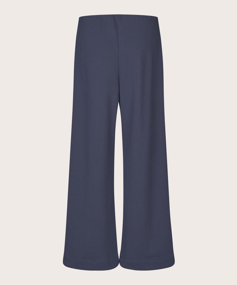 Jerseyhose mit genähten Bügelfalten und elastischem Bund, Mood Indigo