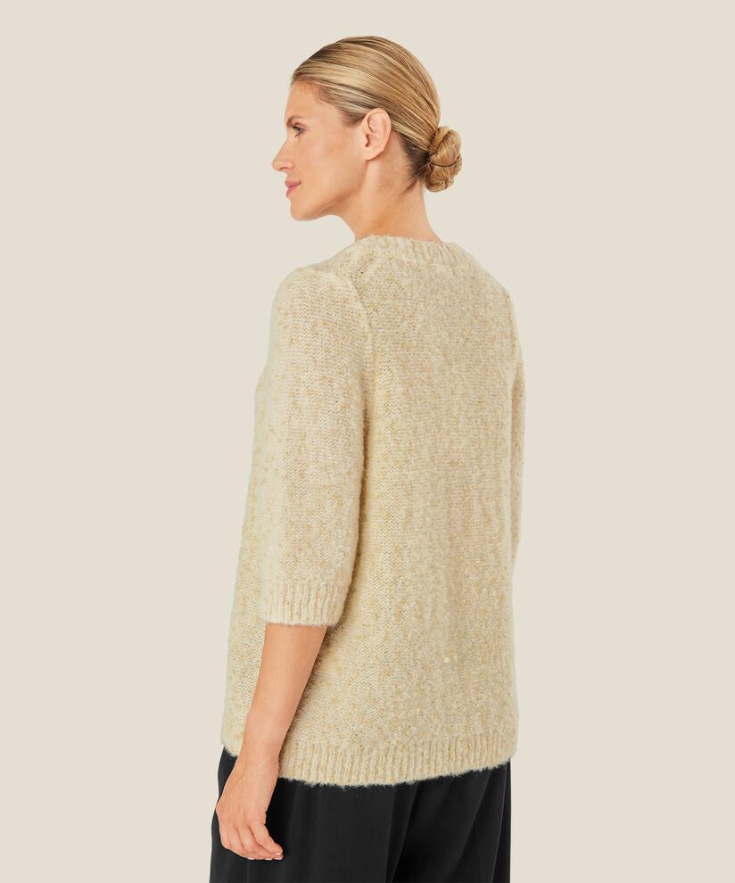 Pullover aus Wolle mit goldenen Details, Whitecap