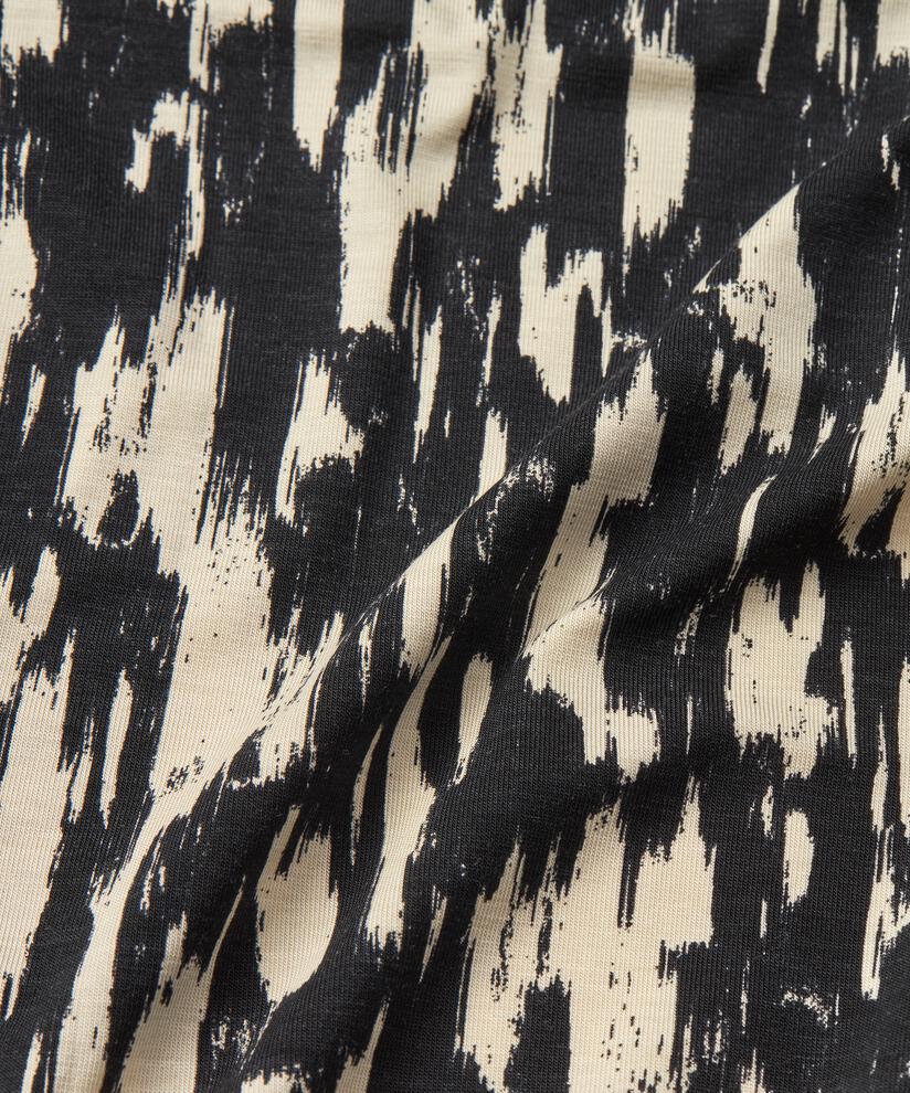 Bedruckte Jersey-tunika Mit Langen Ärmeln, Black