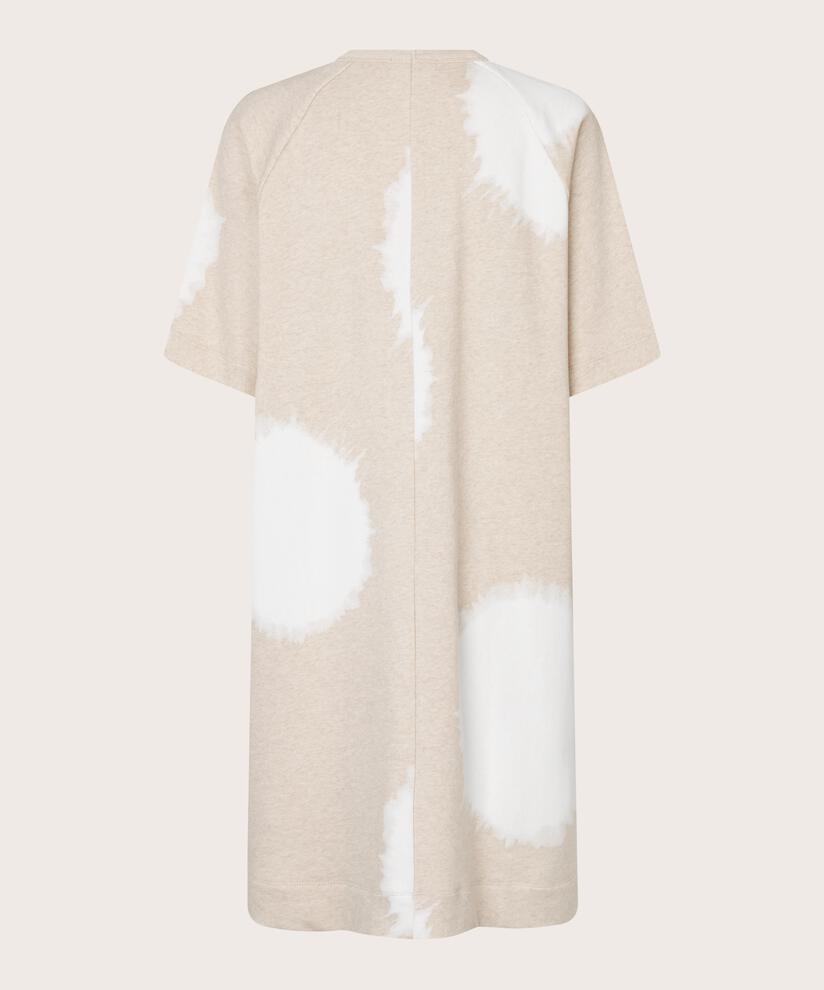 Sweatshirtkleid mit Eingrifftaschen, Beige melange