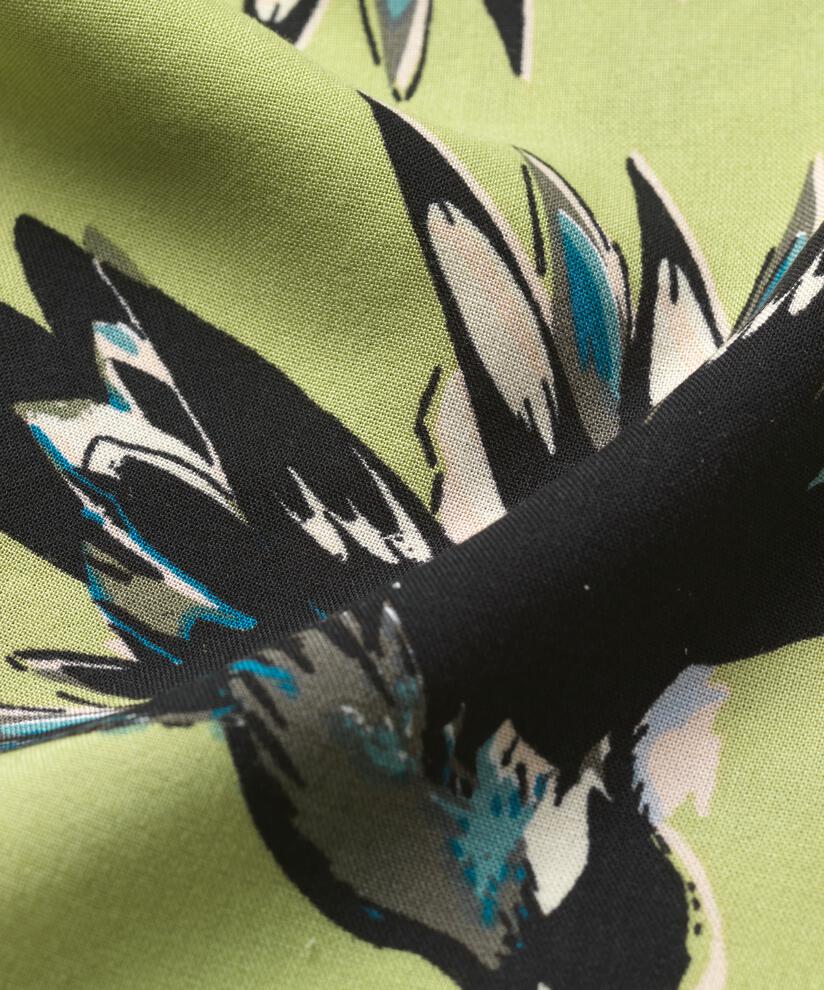 Bedruckte Viskosebluse mit Rundhalsausschnitt, Fern