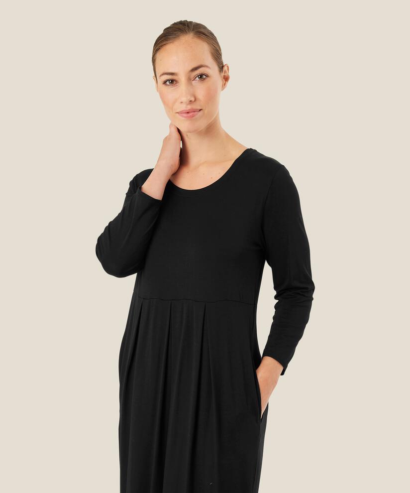 Tulpenkleid aus Jersey, Black
