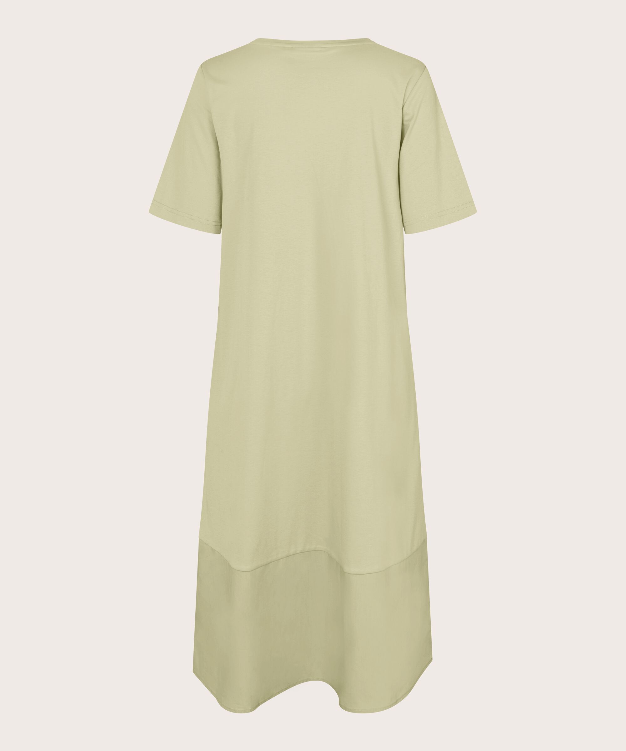 Kleid aus einem Mix aus Jersey und Baumwoll-Popeline, Bog