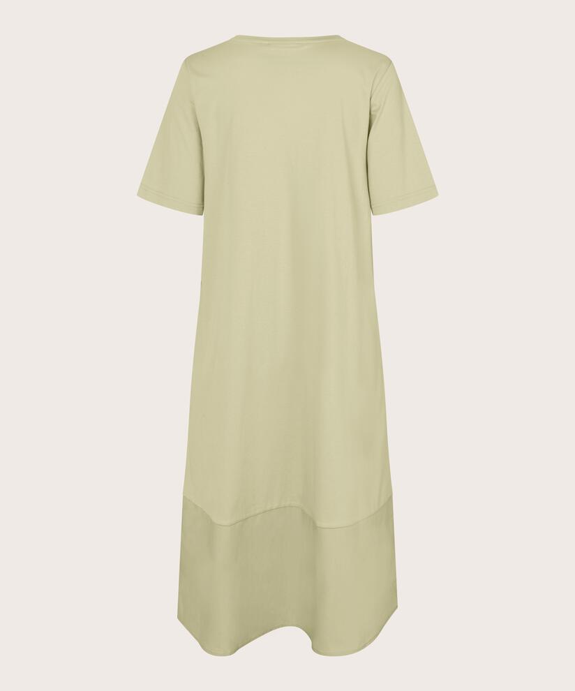 Kleid aus einem Mix aus Jersey und Baumwoll-Popeline, Bog