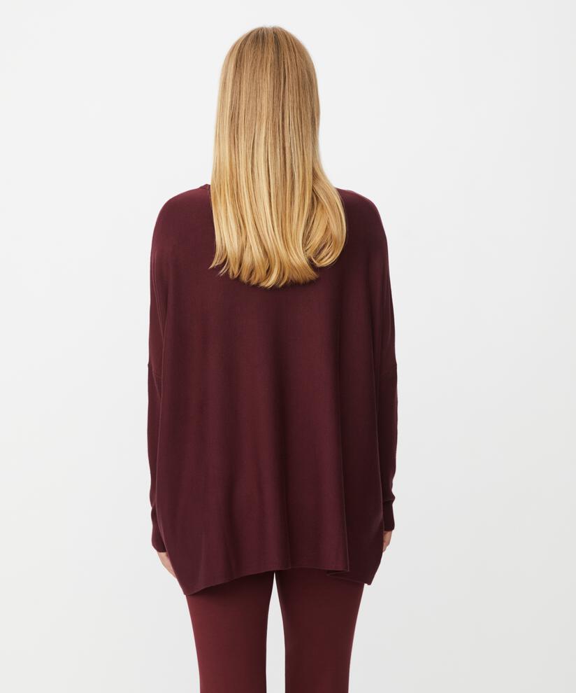Oversize-pullover Mit Schmalen Ärmeln, Tawny Port
