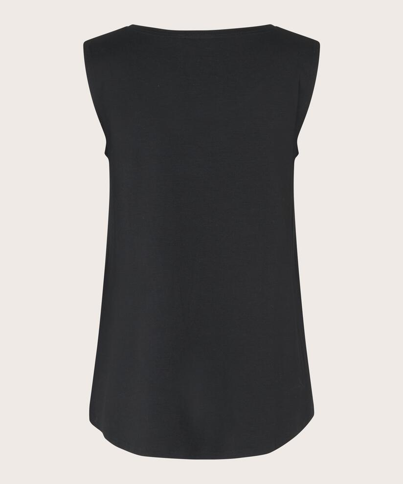 Ärmelloses Jersey-top, Black