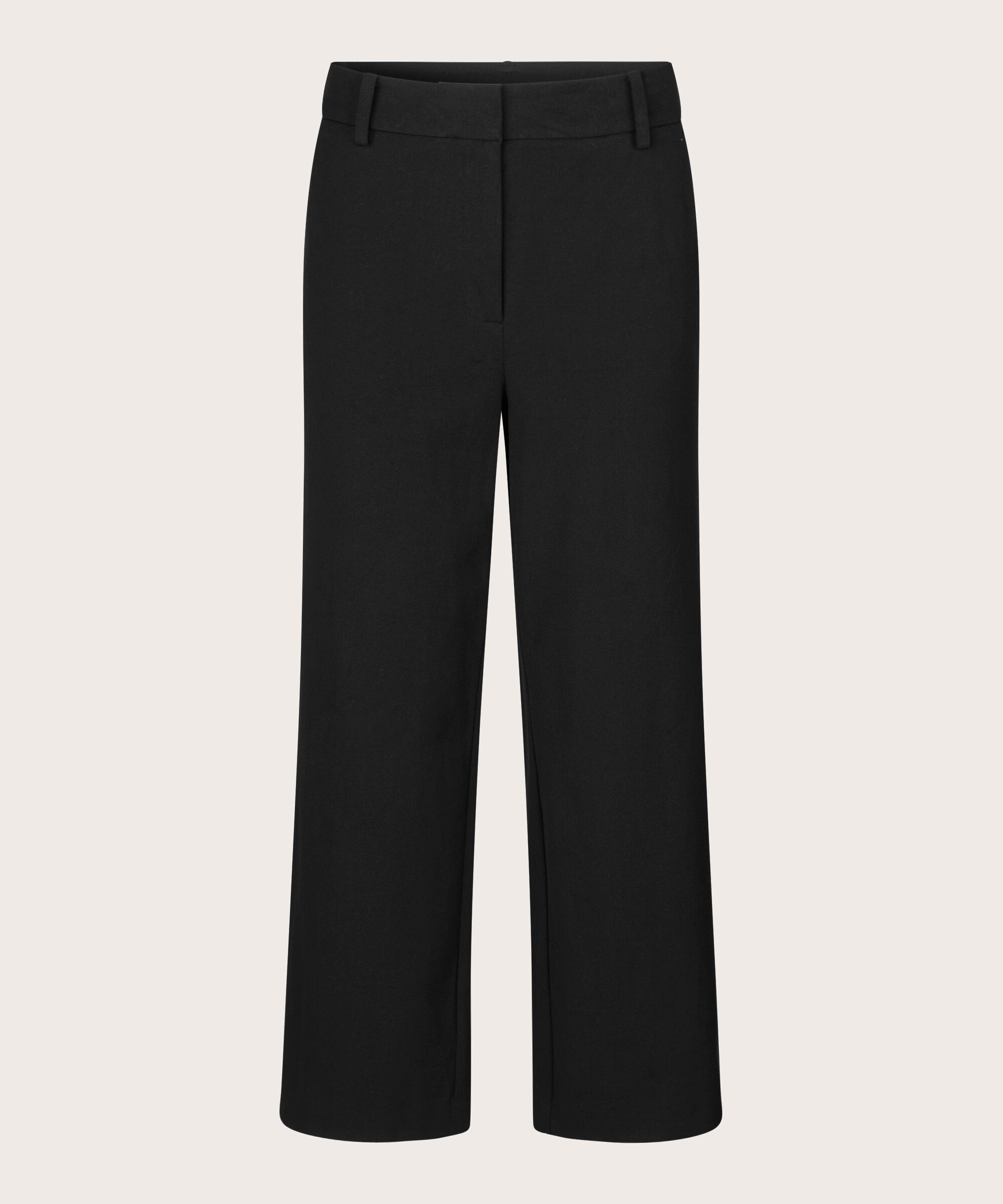Schwere Baumwollhose mit Eingrifftaschen, Black