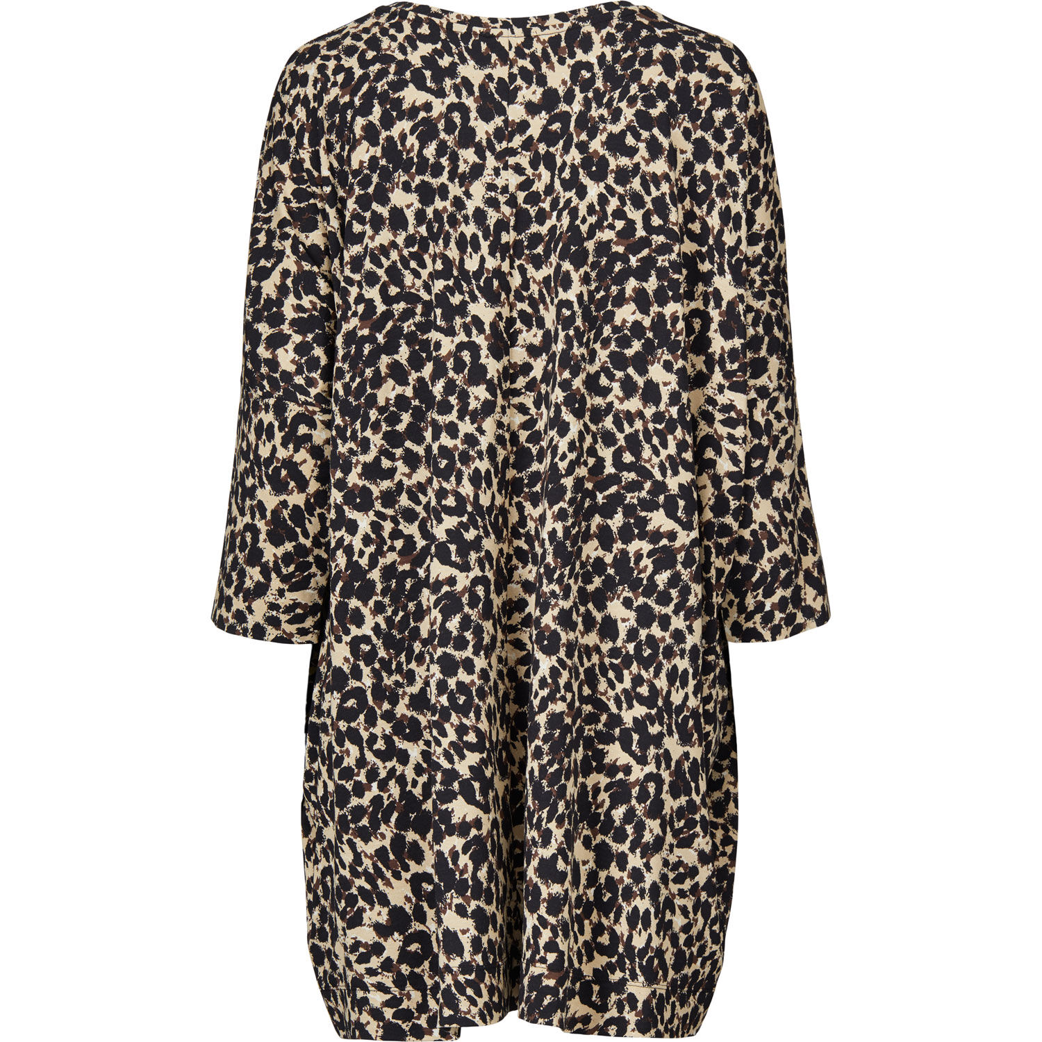 Jersey-Tunika mit Leopardenmuster, Sand