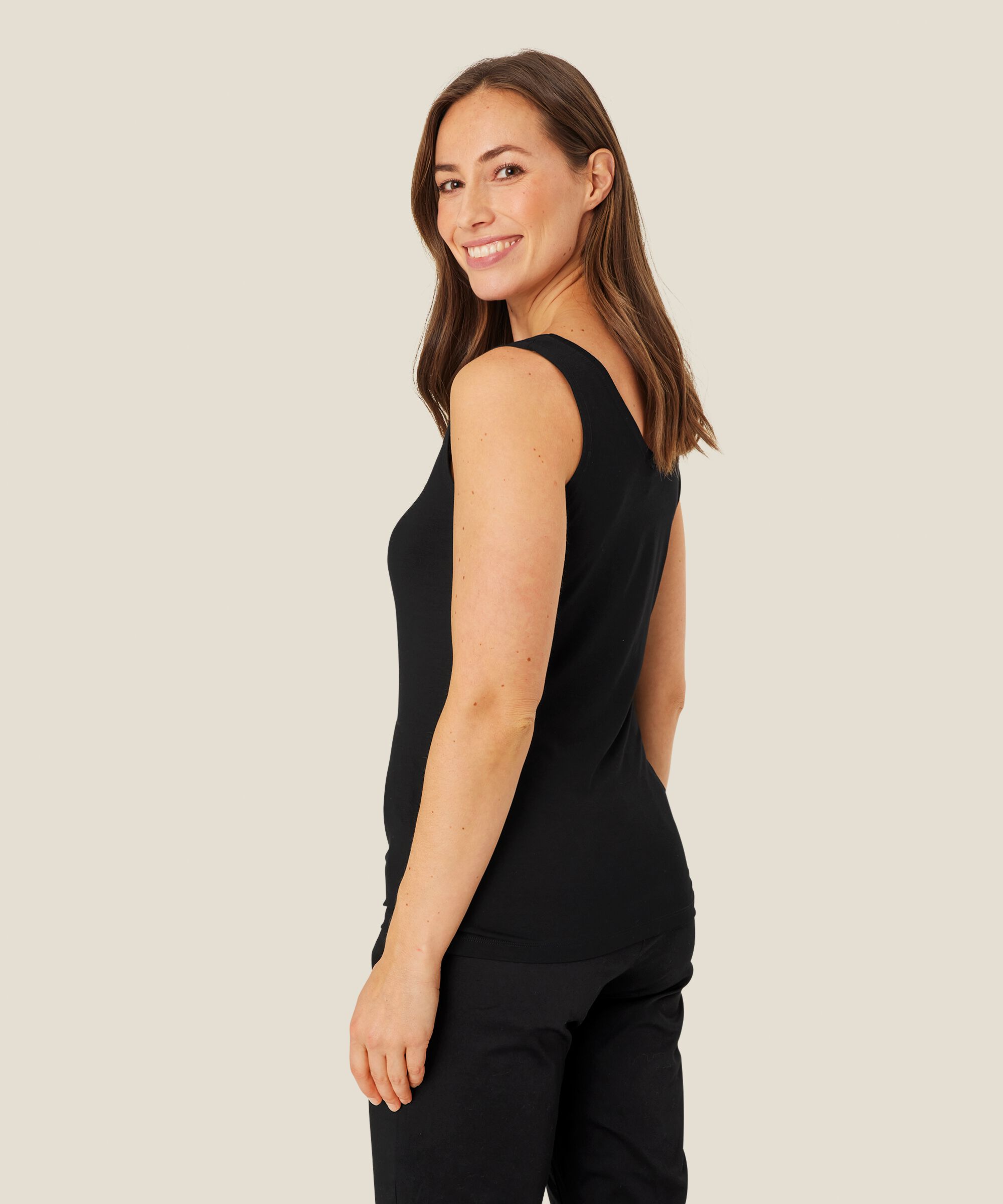 weiches Jersey-Tanktop, Black