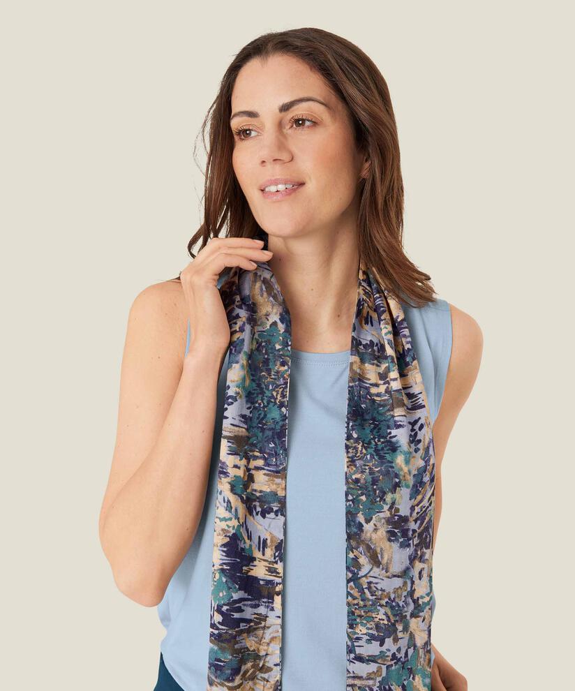 Tuch aus Viskose, Teal