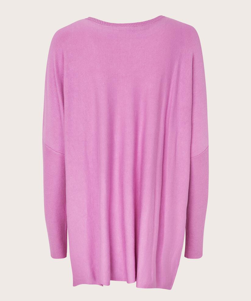 Oversize-pullover Mit Schmalen Ärmeln, Opera Mauve