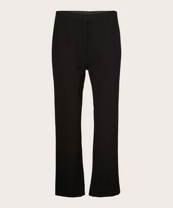 Verkürzte Hose In Schwerer Jersey-qualität, Black