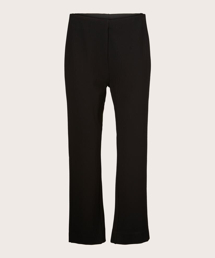 Verkürzte Hose In Schwerer Jersey-qualität, Black