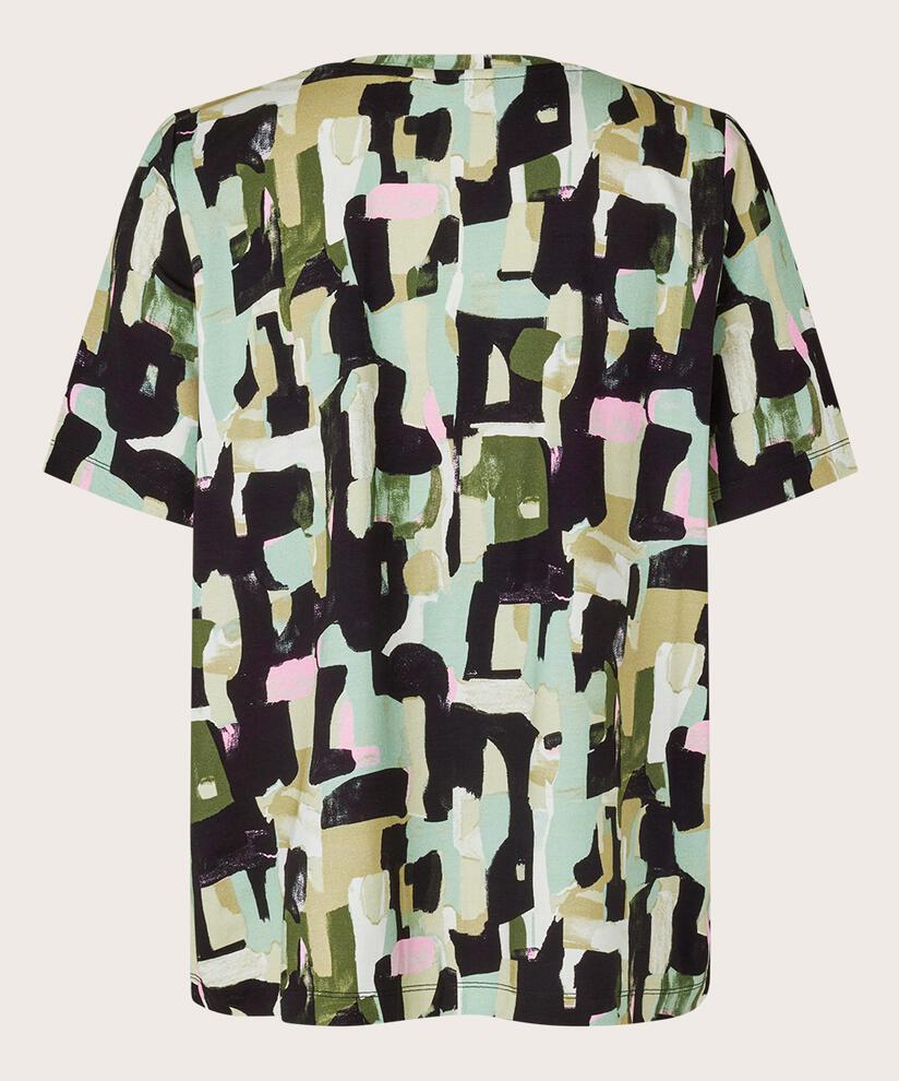 Die weiche Jersey-Qualität und die schlichte Passform sorgen für einen klassischen Look mit viel Komfort. Bedrucktes T-Shirt mit V-Ausschnitt, Black Das Oberteil hat außerdem einen femininen V-Ausschnitt, in dem du deine Lieblingshalskette zur Schau stellen kannst. Bedrucktes T-Shirt mit V-Ausschnitt, Black Kombiniere es mit einer schwarzen oder weißen Hose und kreiere einen komplett monochromen Look. Bedrucktes T-Shirt mit V-Ausschnitt, Black 95% Viskose, 5% Elasthan. Bedrucktes T-Shirt mit V-Ausschnitt, Black Das Model ist 177 cm groß und trägt Größe M. Bedrucktes T-Shirt mit V-Ausschnitt, Black Bedrucktes T-shirt Mit V-ausschnitt, Frosty Green