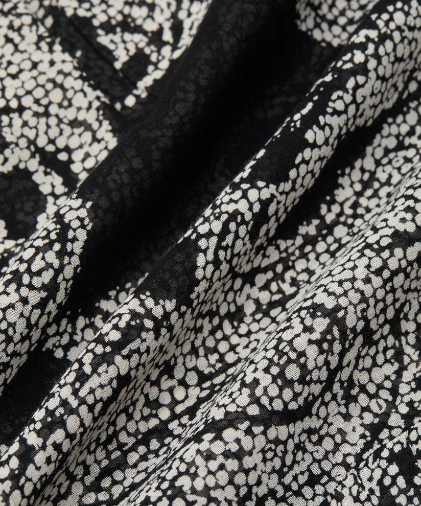 Tunika aus helltransparenter Viskose, Black
