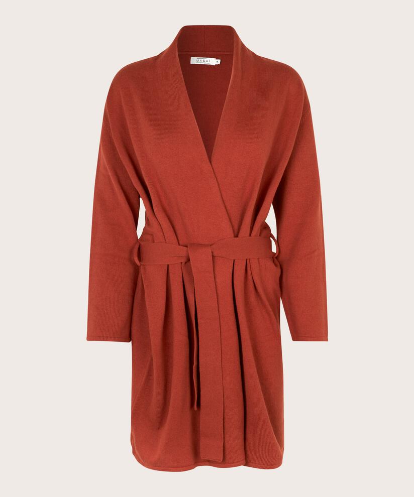 Cardigan mit Krawatte aus Wollmix, Picante