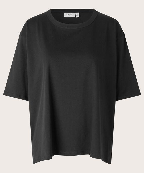 T-shirt Mit Rundhals, Black