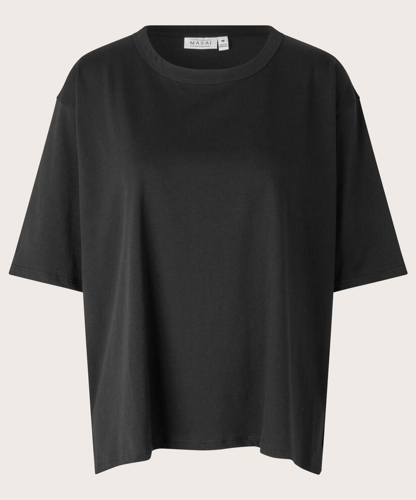 T-shirt Mit Rundhals, Black