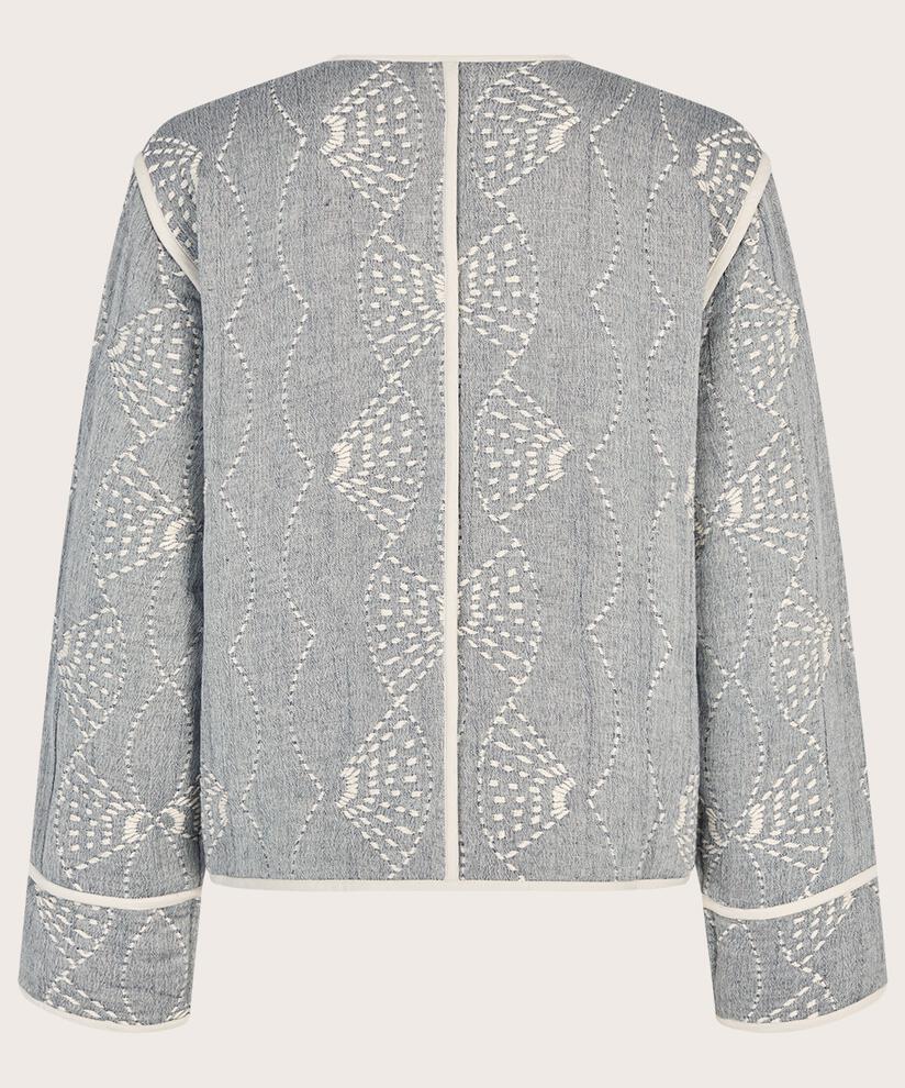 Jacke mit gesticktem Muster und Knopfdetails, Sargasso mel.