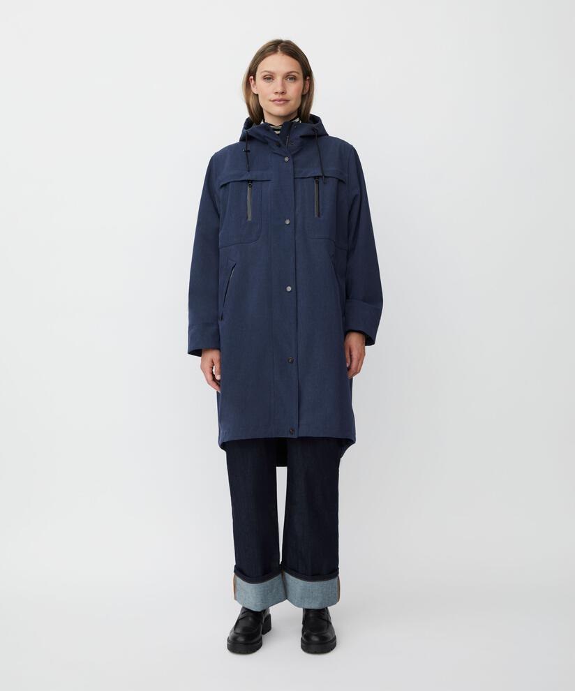 Softshellmantel mit Fleecefutter, Mood Indigo