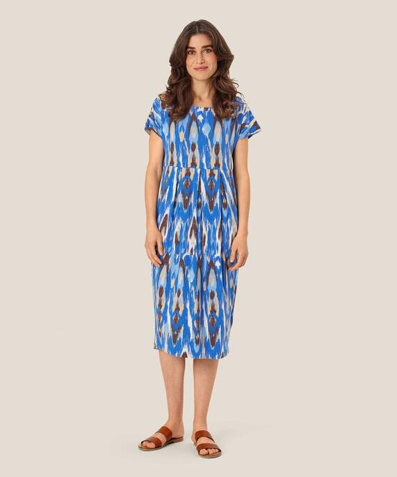 Tulpenkleid Mit Eingrifftaschen, Nebulas Blue
