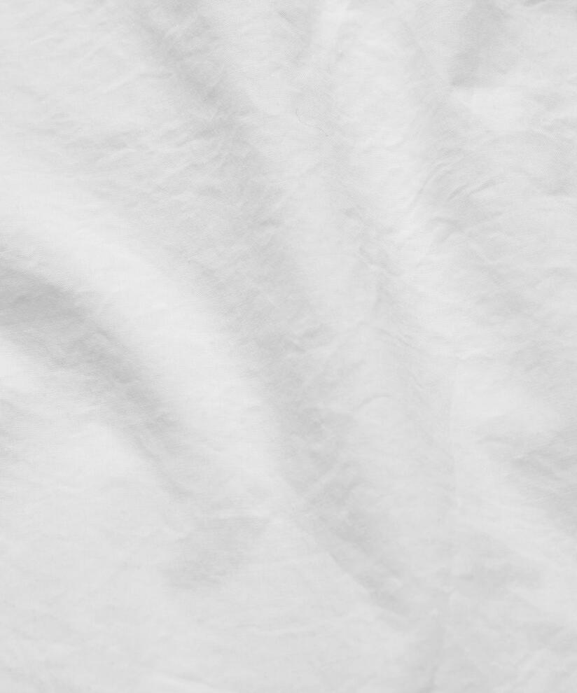 Baumwollhemd mit Falten an den Seiten, White