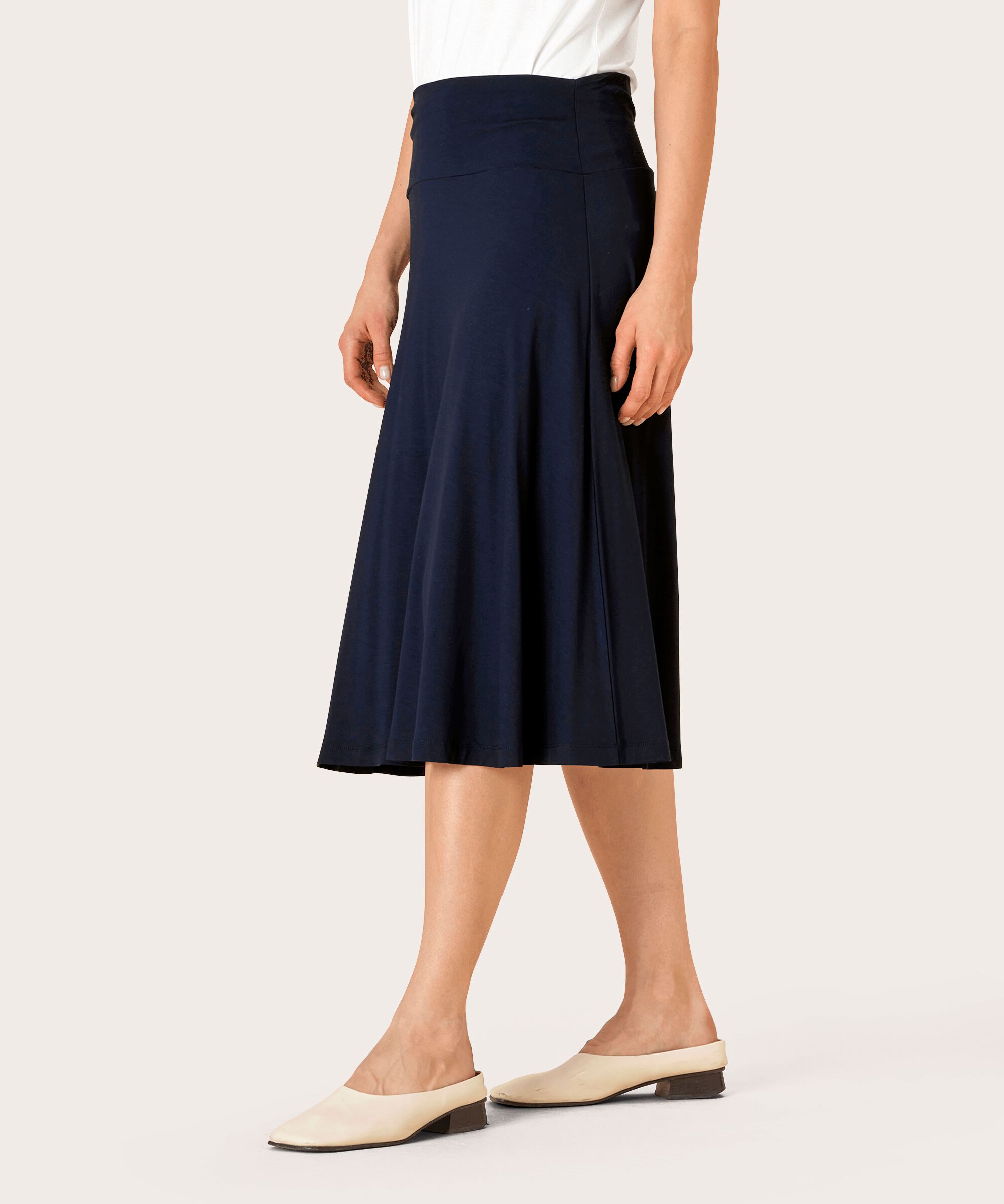 klassischer Jerseyrock mit Stretch, Navy