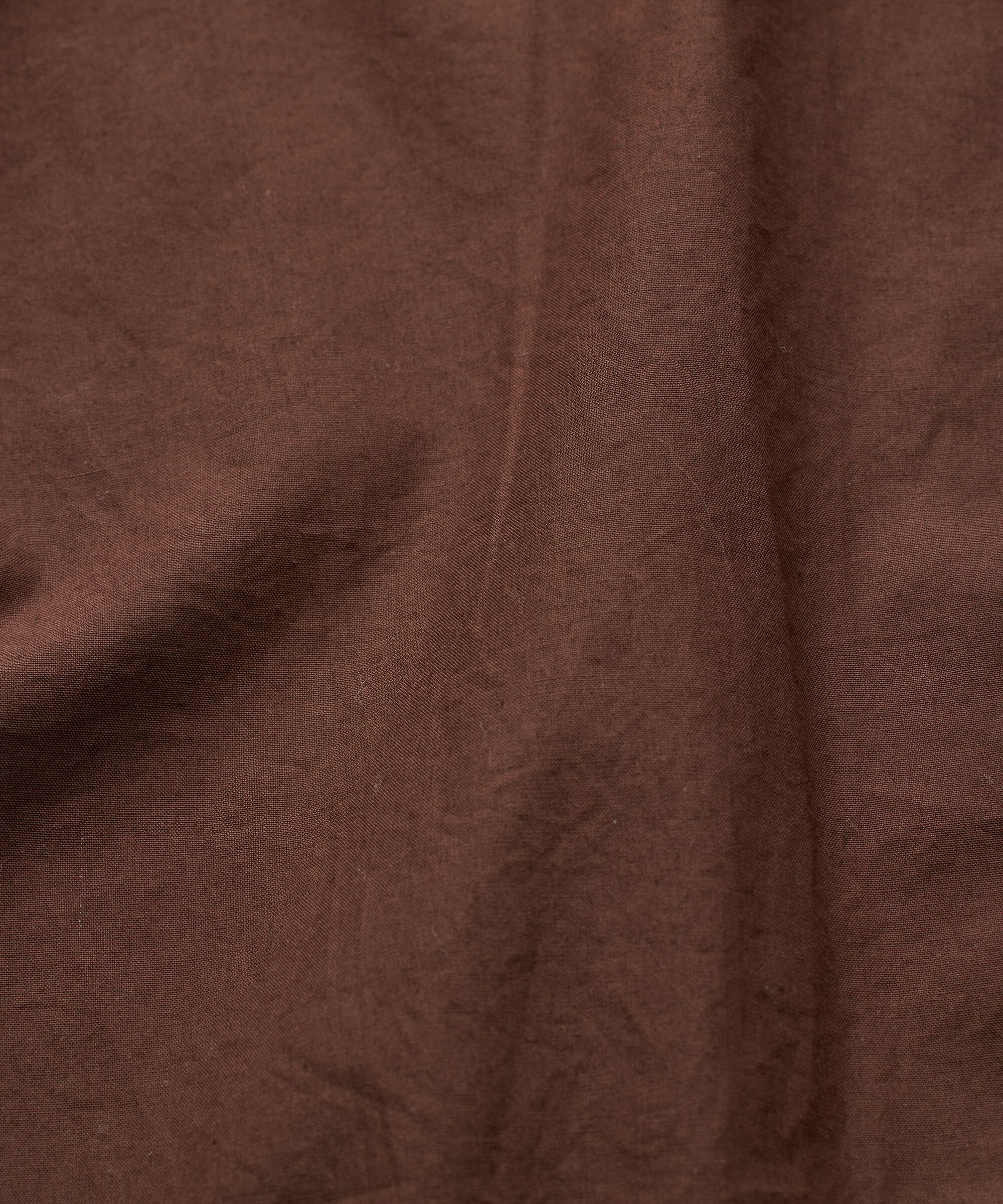 Baumwollrock mit elastischem Bund und Eingrifftaschen, Chestnut