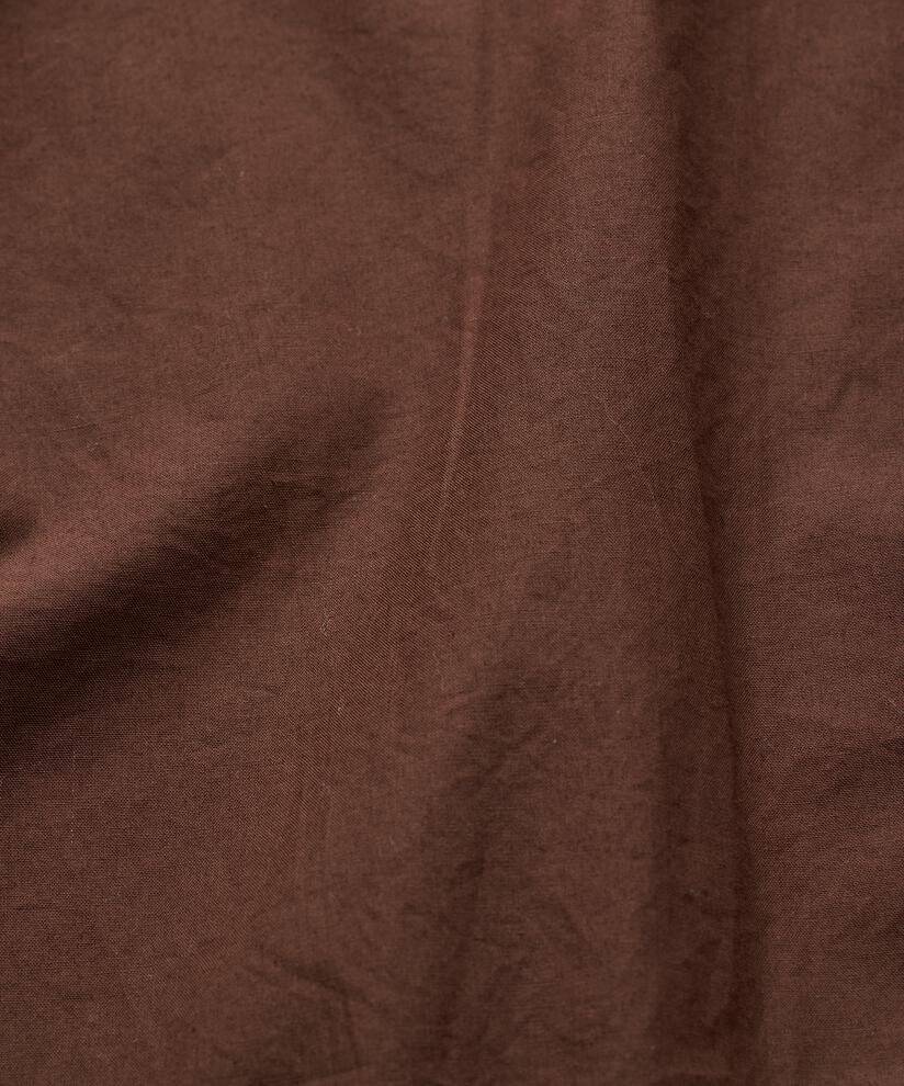 Baumwollrock mit elastischem Bund und Eingrifftaschen, Chestnut