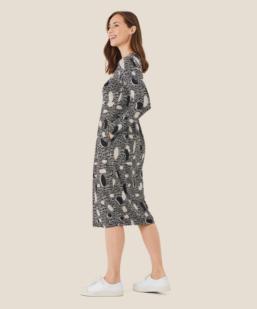Tulpenkleid aus Jersey, Black